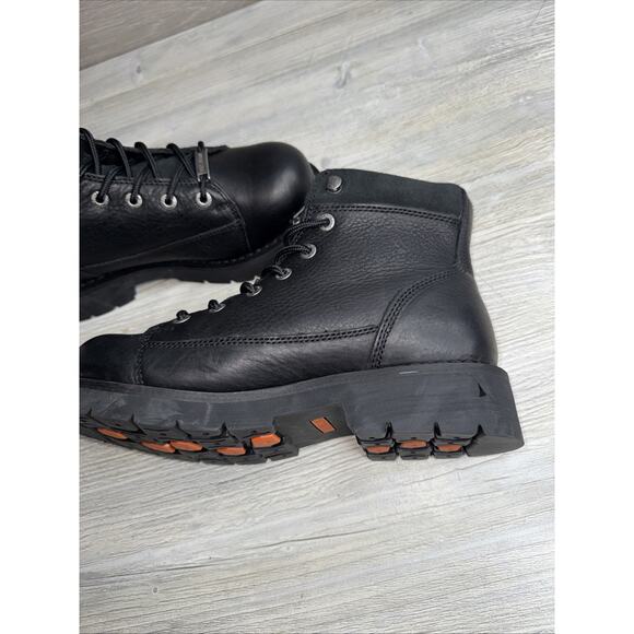 HARLEY-DAVIDSON Men\'s Chipman Leather Riding Boots Zip Boots Hard Toe Size 8 main image 6